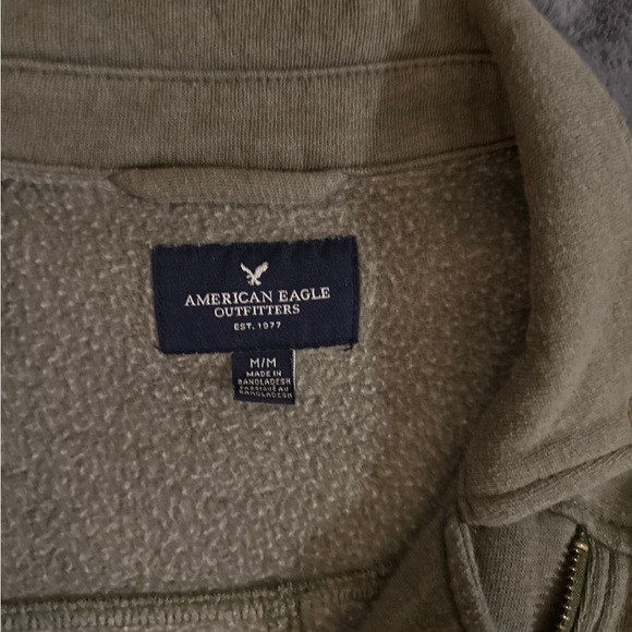 AMERICAN EAGLE  Green Moto Jacket - Picture 2 of 7